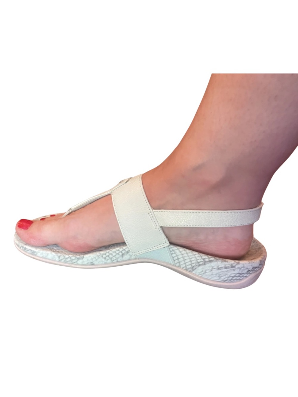 Vionic Tala Orthotic Sandals Women’s 7.5 (38.5 EU) Mint Green Leather Snakeskin - Picture 3 of 12